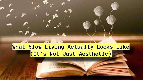 What Slow Living Actually Looks Like (It’s Not Just Aesthetic)